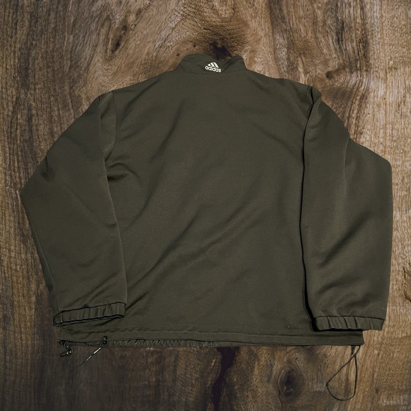 Vtg Adidas Reversible Windbreaker Track Jacket Black Large - Picture 7 of 9